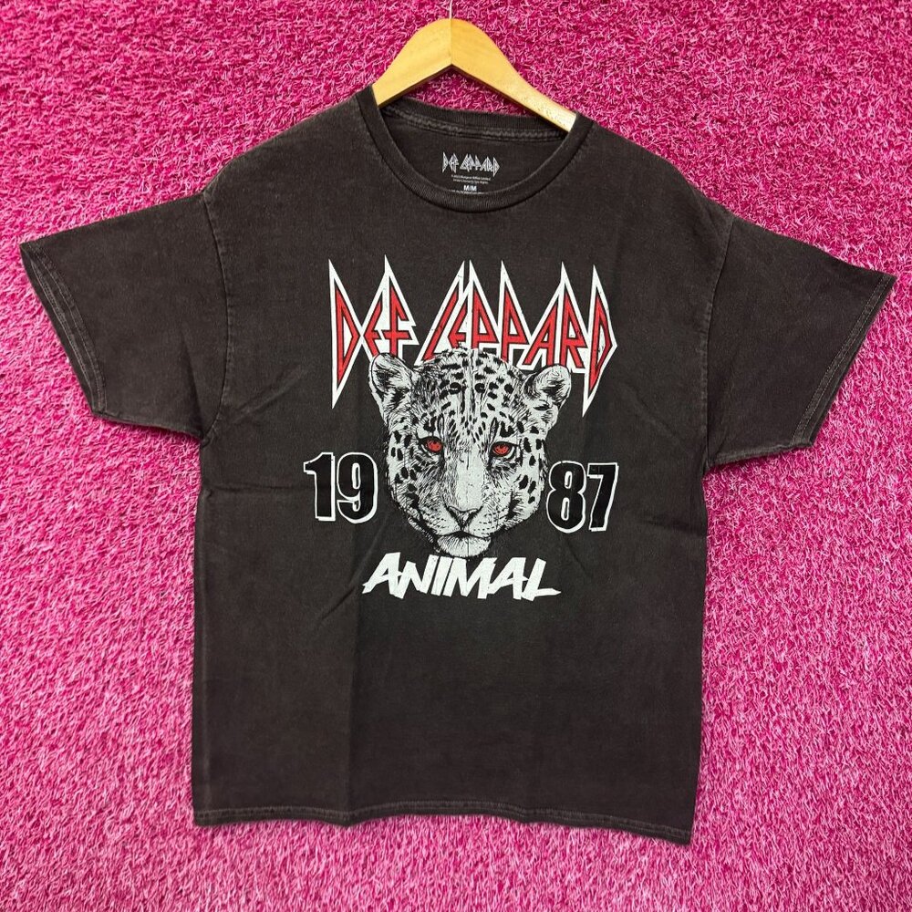 Def Leppard 1987 Animal Hysteria Heavy Metal Rock Band Tee M